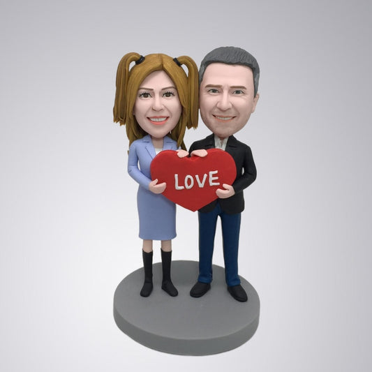 Personalized Young Couple Bobblehead