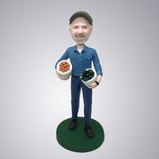 Custom Bobblehead collectible figurine Doll Birthday Gift For Farmer Dad