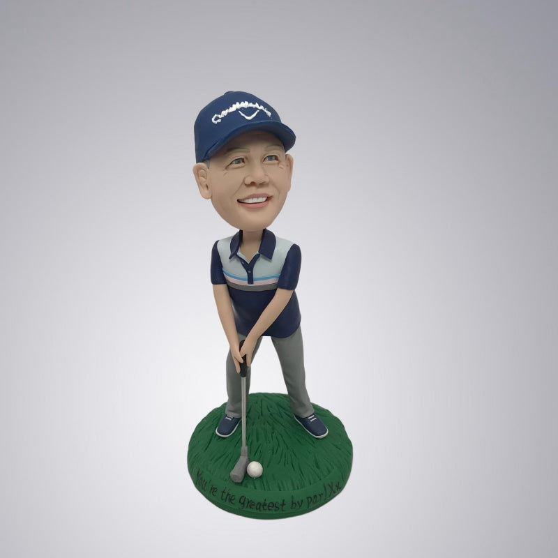 Fully Customized Single 1person Bobblehead Gift For Him- Golf Player