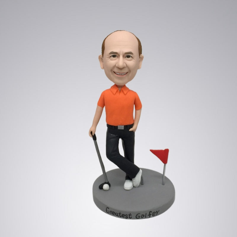 Fully Customized Single 1person Bobblehead Gift For Him- Golf Player