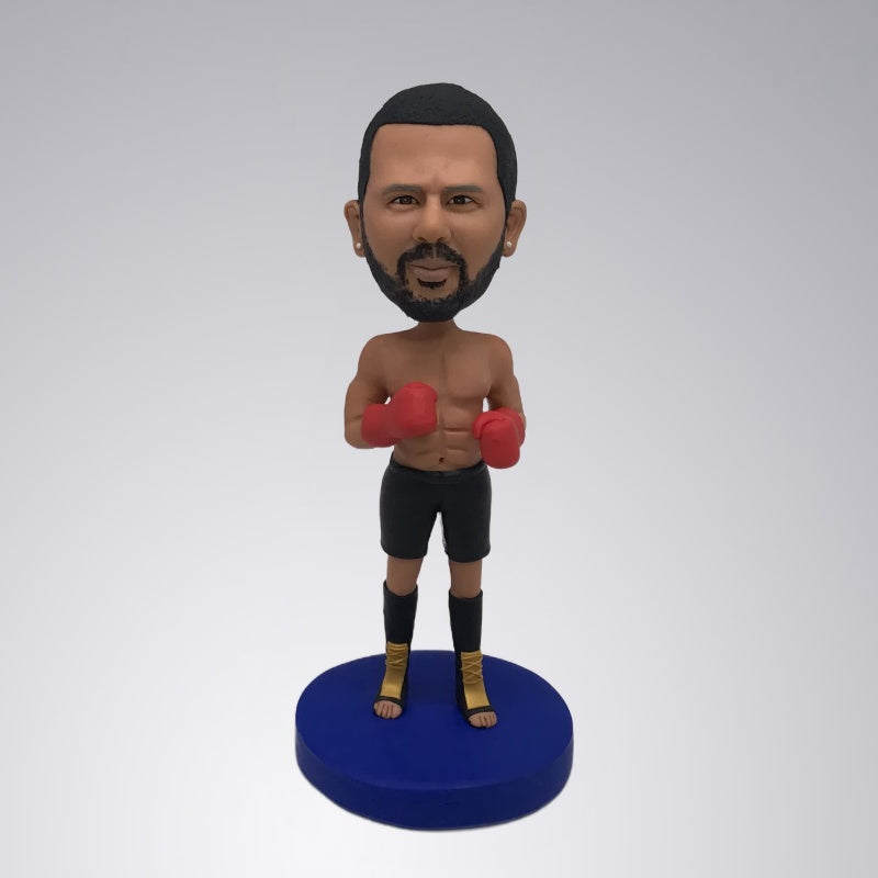 Fully Customized Single 1person Male Bobblehead Gift For Him - Boxing Man